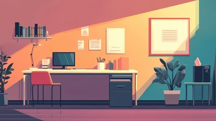 Office - Minimal flat design