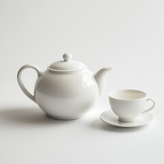 Ceramic Teapot with Floral Design