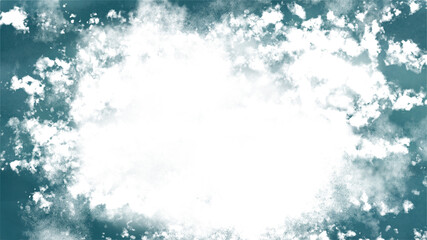 A tranquil scene of soft white clouds drifting against a deep blue sky during the day