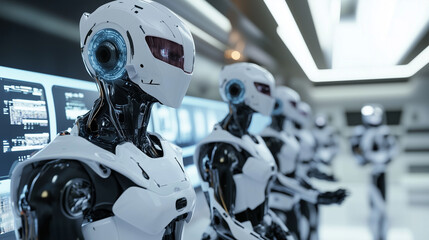 Fototapeta premium 未来のAIオペレーション