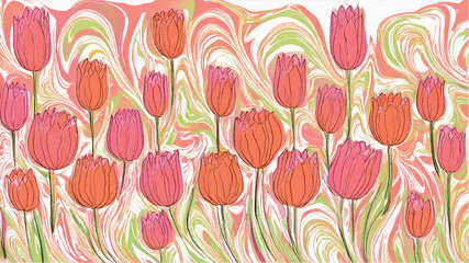 tulip garden, Generation AI