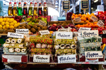 Turgus, Oldest Market in Vilnius, sweets, Paklava,