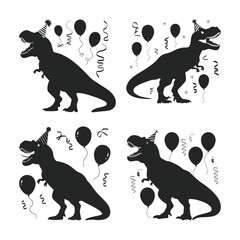 Dinosaur SVG, T-Rex Vector file for Cricut, Birthday Dinosaur Silhouette, Dinosaurs Bundle clipart, Stegosaurus svg, Brachiosaurus, Triceratops  © Bashar