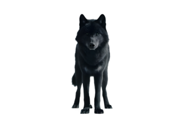 Fierce Black wolf 