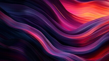 Obraz premium Rich hues of pink, purple, and blue flow smoothly in an abstract design, evoking a sense of energy and movement