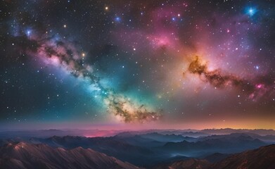 Naklejka premium starry night sky