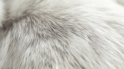 Obraz premium Close-Up of Soft, Silky White Fur