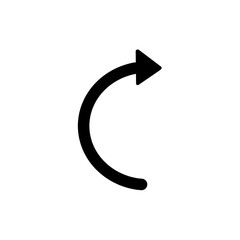 Curve arrow  icon 