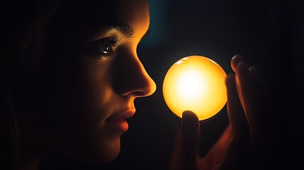 Bright Portrait with High Contrast Lighting Effect