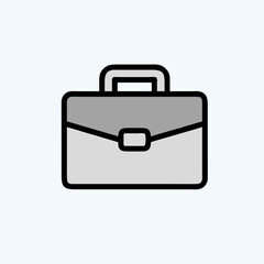 briefcase icon vector art image.