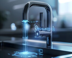 Integrated Smart Faucet Monitoring Water and Usage in Real Time