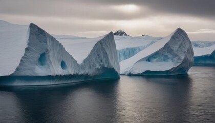 glaciers of the arctic ocean beautiful landscape