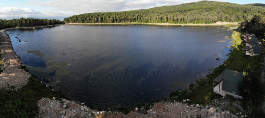 Kurt Lake in Tokat, Turkey.