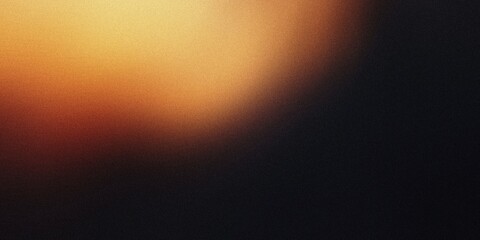 Gradient background with coal black and soft amber tones, featuring smooth radial gradients and a light, ethereal blur, noise texture effect