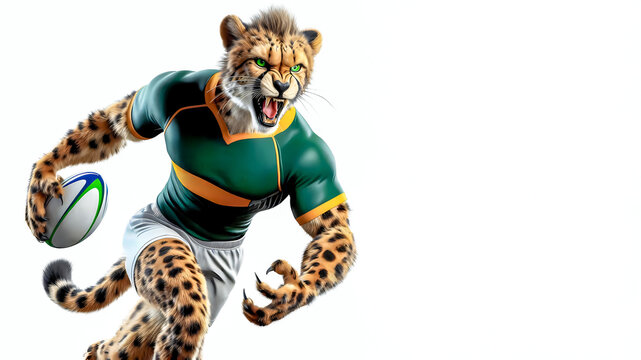 South African Cheetha playing Rugby