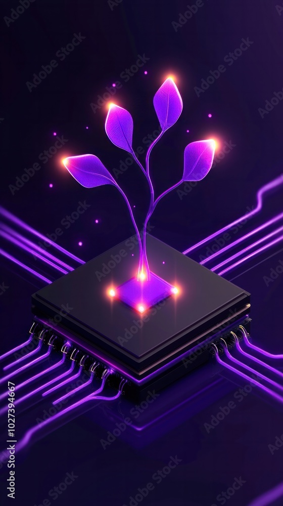 Poster illustrate a visually striking image combining the concepts of a decentralized autonomous organizati