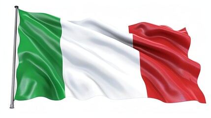 A waving flag of Italy.