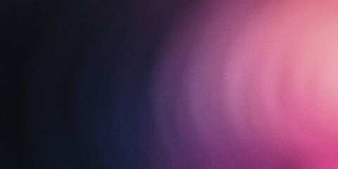 Fototapeta premium Gradient background with deep black, pale rose, and soft lavender tones, featuring refined radial gradients and a light, misty blur, noise texture effect