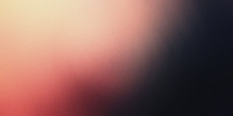 Gradient background with deep black, soft coral, and muted cream tones, featuring smooth radial gradients and a light, ethereal blur , noise texture effect