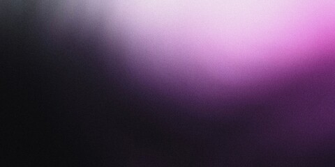 Fototapeta premium Gradient background with deep black, soft lavender, and pale mint tones, featuring smooth radial gradients and a subtle, serene blur, noise texture effect