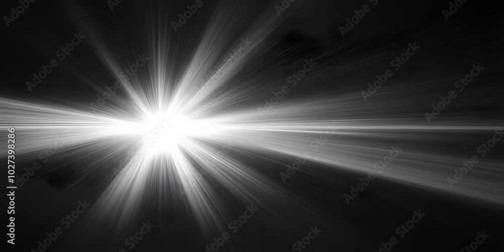 Canvas Prints sun rays light or flash lights isolated on black background for overlay design