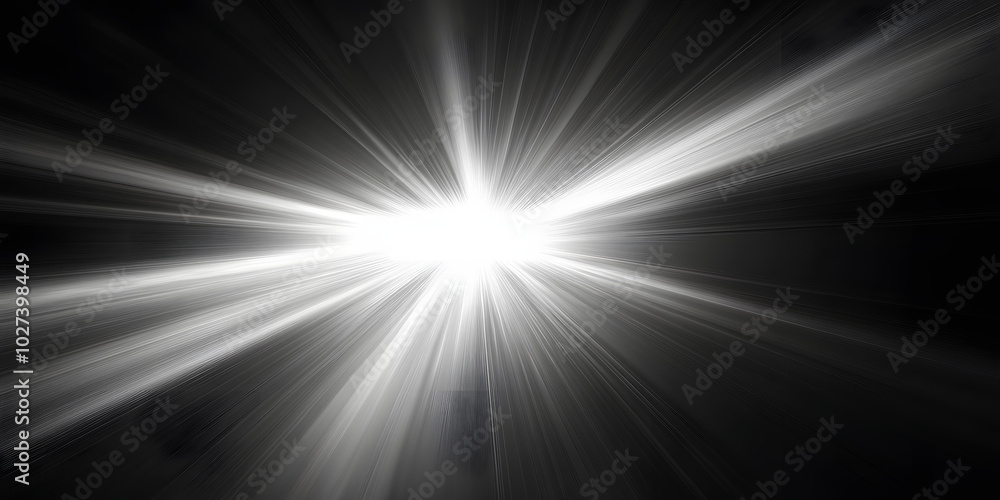 Canvas Prints sun rays light or flash lights isolated on black background for overlay design