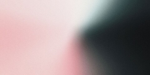 Gradient background with jet black, muted rose, and soft mint tones, with gentle radial gradients and a light, graceful blur, noise texture effect