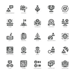 Business Process icon pack for your website, mobile, presentation, and logo design. Business Process icon glyph design. Vector graphics illustration and editable stroke.