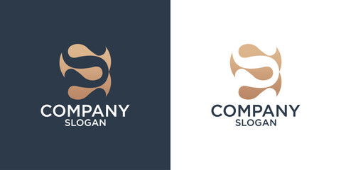 collection of letter s abstract monogram logo design vector