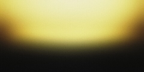 Obraz premium Gradient background with pitch black and muted yellow tones, featuring gentle radial gradients and a subtle, graceful blur, noise texture effect
