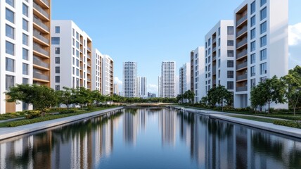 Futuristic Urban Revival: Cutting-Edge Water Recycling System in Metropolitan Landscape
