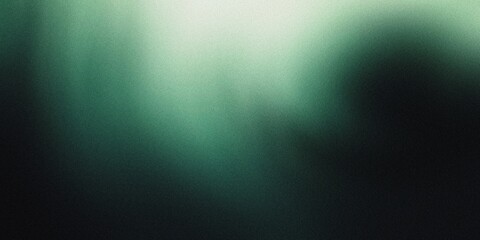 Obraz premium Gradient background with pure black and soft pistachio tones, featuring refined radial gradients and a subtle, misty blur, noise texture effect