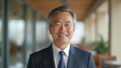 Fototapeta premium Happy older business executive