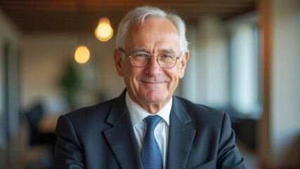 Fototapeta premium Happy older manager