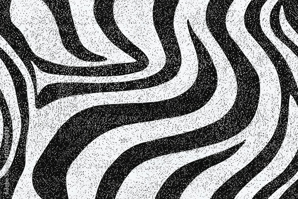 Poster abstraction of texture of print fabric stripes zebra , copy space for text,