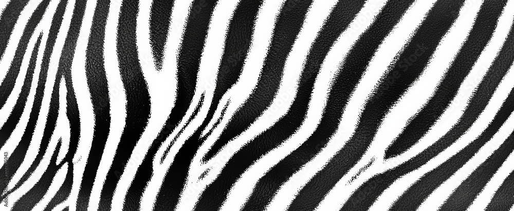 Poster abstraction of zebra print black and white horizontal crop , copy space for text,