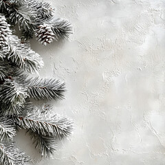 christmas background with fir branches