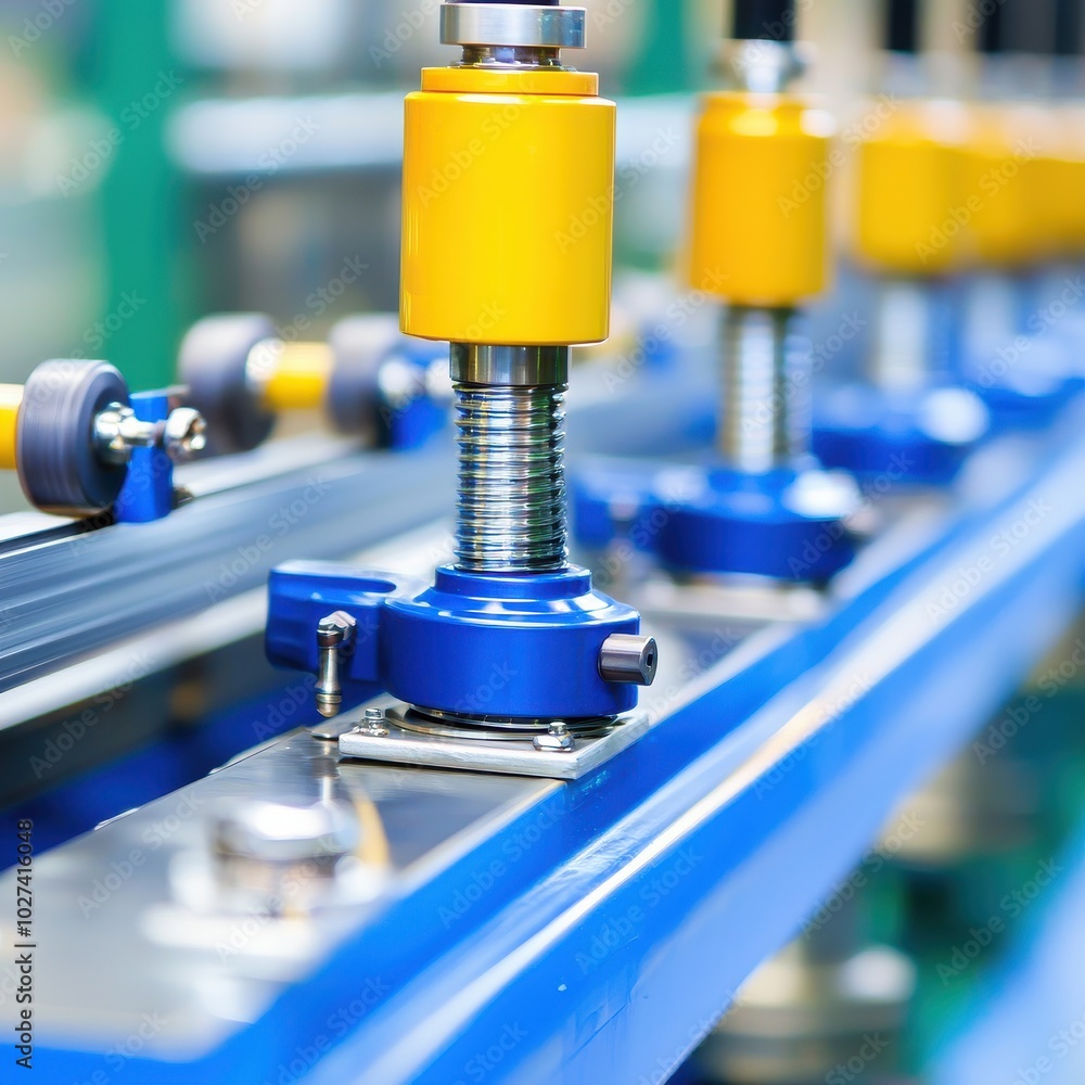 Poster optimized machinery in smooth running operation