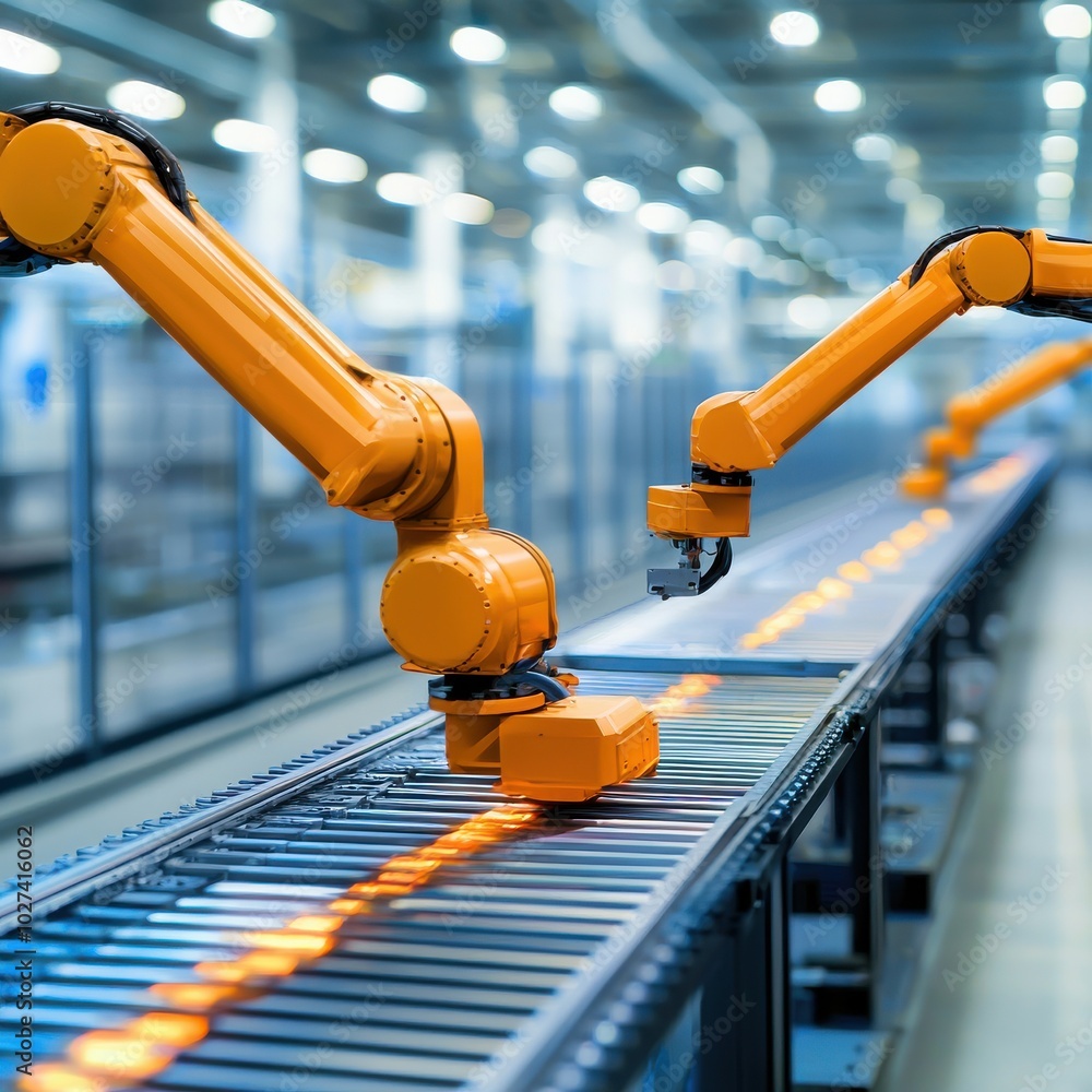 Poster efficient automation with industrial robots in action