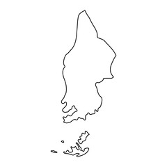 Mukono district map, administrative division of Uganda. Vector illustration.