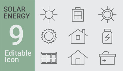 A picture of 9 solar bundle a house and a house with the words solar on it	
