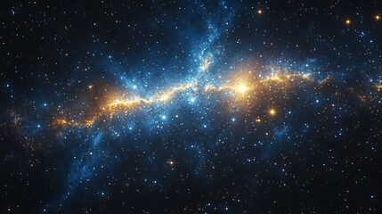 Cosmic Beauty of Stars in a Vibrant Galaxy