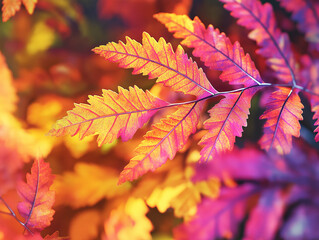 Fall Foliage Ultra Vibrant 4K Textured Leaves: Capture the Essence of Autumn in Stunning Detail