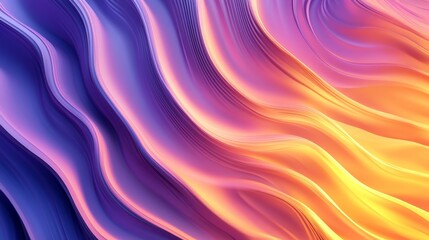 Vibrant Abstract Waves of Color