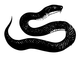 2025年巳年年賀状素材水墨画風