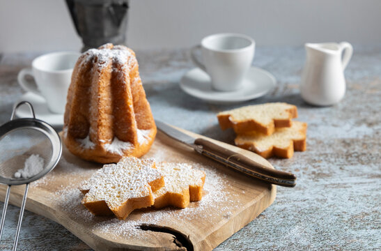 Traditional Italian cake panettone