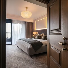 luxurious bedroom, AI generated