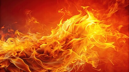 Fototapeta premium Vibrant Orange Flame Fire Background for Stunning Visuals and Designs