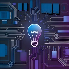 light bulb concept,generative ai