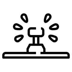 Irrigation System Icon For Illustration